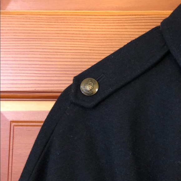 New vintage Juicy Couture wool military cape capelet poncho shawl jacket coat - Picture 12 of 14